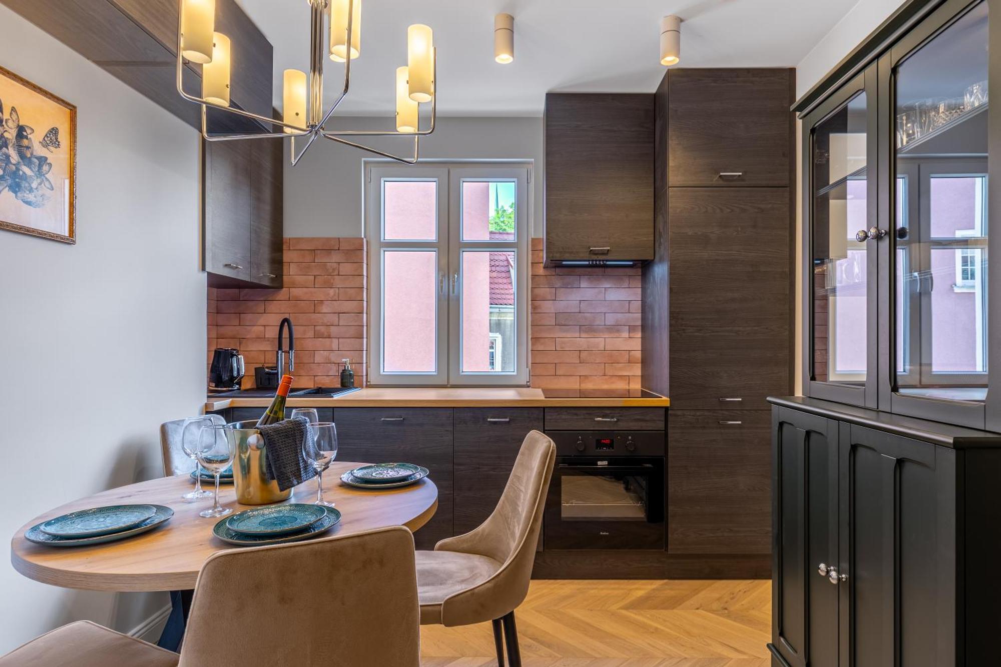 Stylowy Apartament W Sercu Starowki Z Widokiem Na Motlawe Gdańsk Exteriör bild